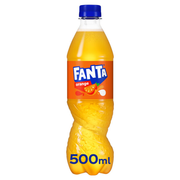 GB Fanta Orange Bottles 500ml x 12