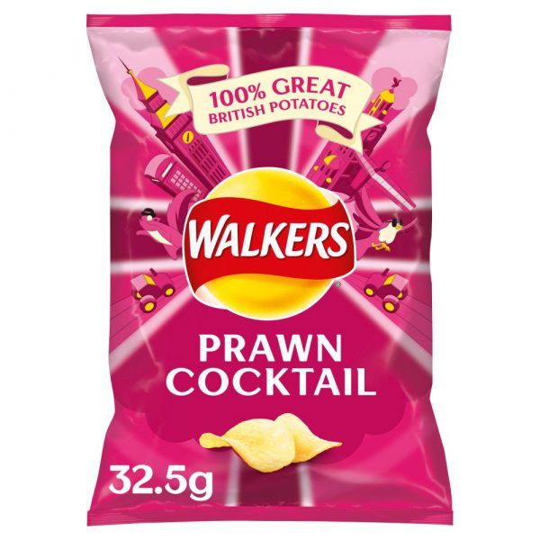 Walkers Prawn Cocktail 32.5g x 32