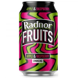 Radnor Fruits Sparkling Apple & Raspberry Cans 330ml x 24 - REDUCED TO CLEAR (BB 30/09/26)
