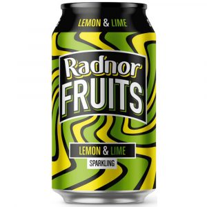 Radnor Fruits Sparkling Lemon & Lime Cans 330ml x 24 - REDUCED TO CLEAR (BB 30/09/26)