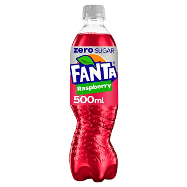 Fanta Raspberry Zero Bottles 500ml x 24 - PROFIT BOOSTER (BB 31/08/25)