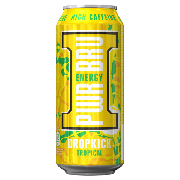 Pwr Bru Dropkick Tropical 500ml x 24 - PROFIT BOOSTER (BB 31/12/25)