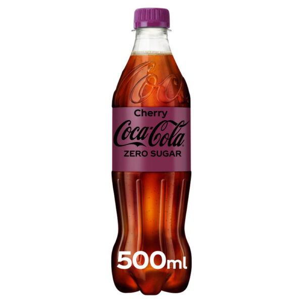 Coke Zero Cherry Bottles 500ml x 24 - PROFIT BOOSTER (BB 30/6/25)