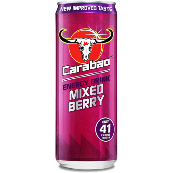 Carabao Mixed Berry Energy Cans 330ml x 24 - PROFIT BOOSTER (BB 31/12/26)
