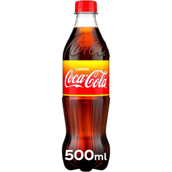 Coke Lemon Bottles 500ml x 24 - PROFIT BOOSTER (BB 31/08/25)