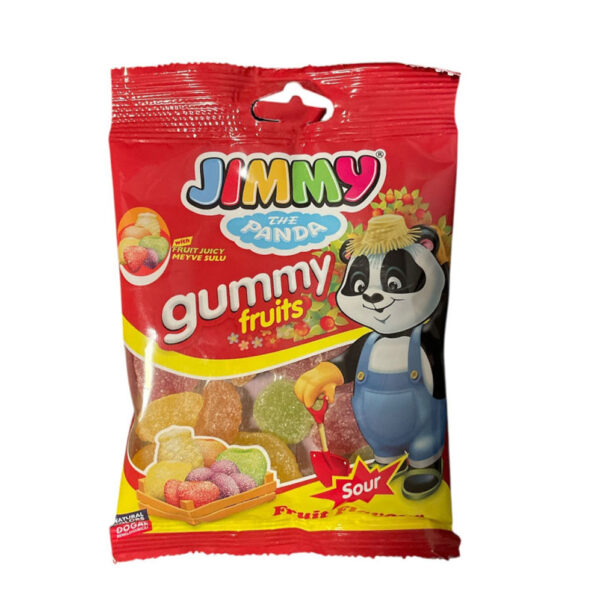 Jimmy Gummy Fruits Sour 80g x 12 - PROFIT BOOSTER (BB 26/07/26)