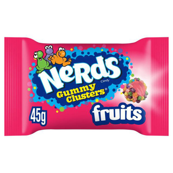 Nerds Gummy Clusters Fruits 45g x 20 - PROFIT BOOSTER (BB 31/10/25)