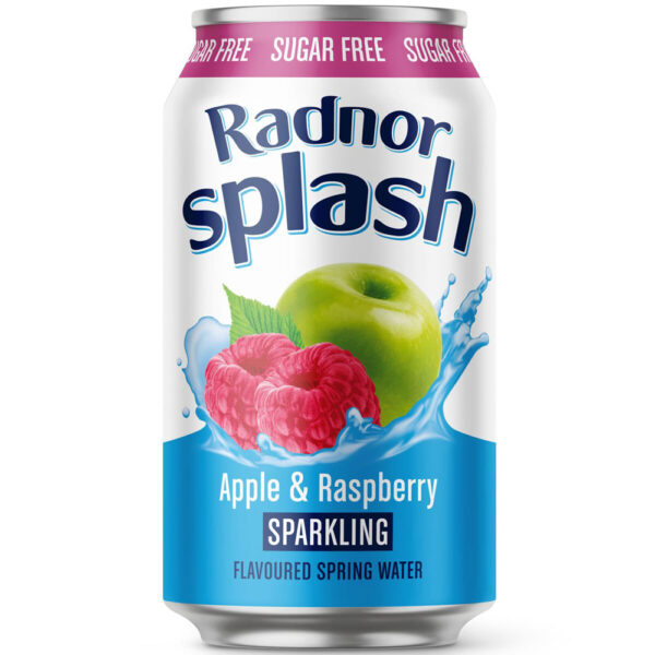 Radnor Splash Sparkling Apple & Raspberry Cans 330ml x 24