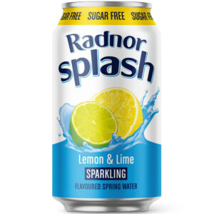 Radnor Splash Sparkling Lemon & Lime Cans 330ml x 24 - REDUCED (BB 30/04/26)