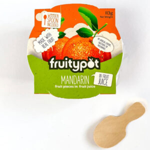 Fruitypot Mandarin in Juice with Spoon 113g x 18