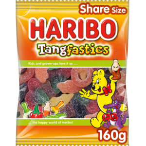 Haribo Tangfastics 160g x 12 - REDUCED TO CLEAR (BB 30/04/27)