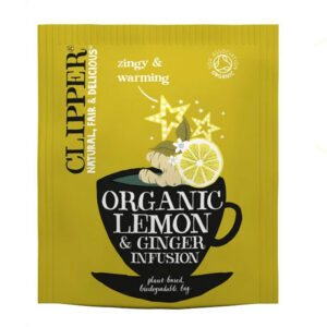 Clipper Organic Infusions Lemon & Ginger Tea Envelopes 25 x 6